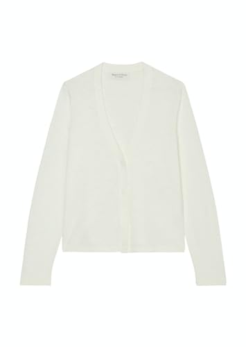 Marc O'Polo Cardigan, Longsleeve, v-Neck White Cotton - M von Marc O'Polo