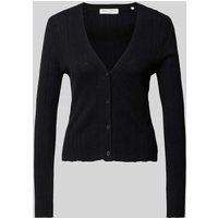 Marc O'Polo Cardigan in Ripp-Optik in Black, Größe S von Marc O'Polo