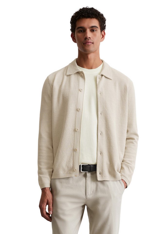 Marc O'Polo Cardigan mit feiner Piqué-Struktur von Marc O'Polo