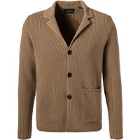 Marc O'Polo Herren Cardigan braun Wolle unifarben von Marc O'Polo