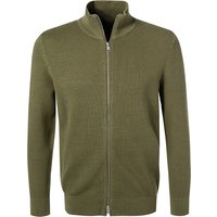 Marc O'Polo Herren Cardigan grün Baumwolle unifarben von Marc O'Polo