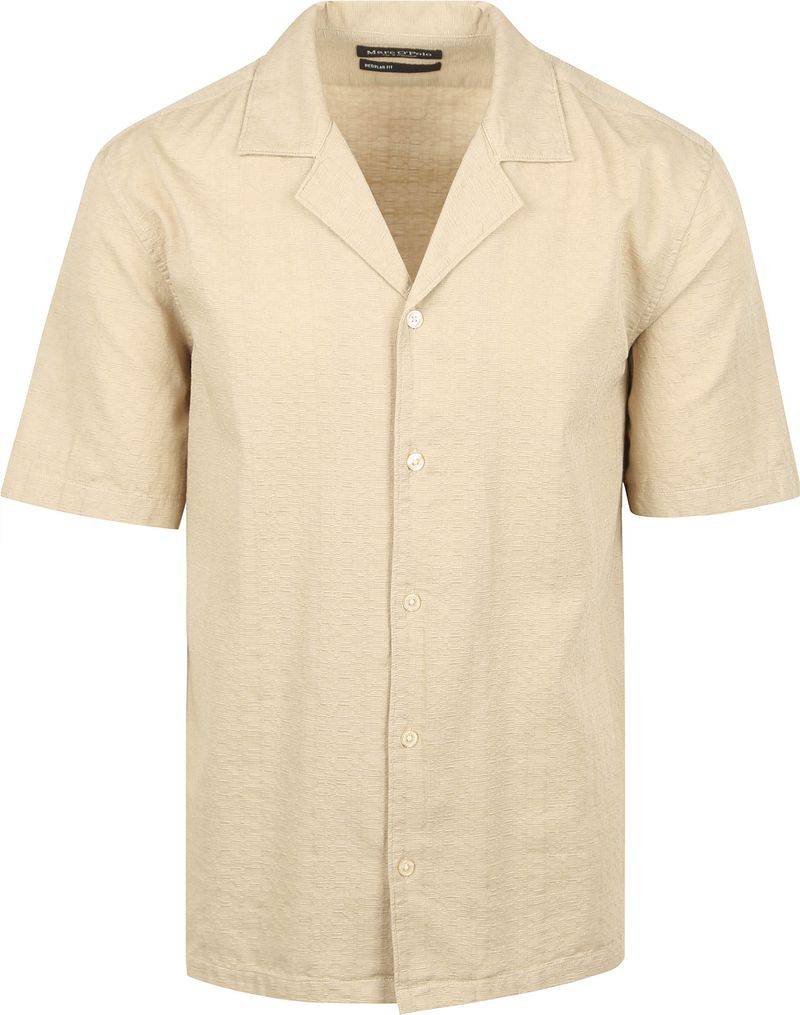Marc O'Polo Crèpe Hemd Short Sleeves Beige - Größe L Marc O'Polo Crèpe Hemd Short Sleeves Beige - Größe L von Marc O'Polo