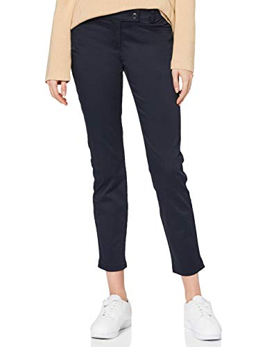 Marc O'Polo Damen Chinohose mit Stretch-Anteil Slim Fit, Blau (Thunder Blue), 40 von Marc O'Polo