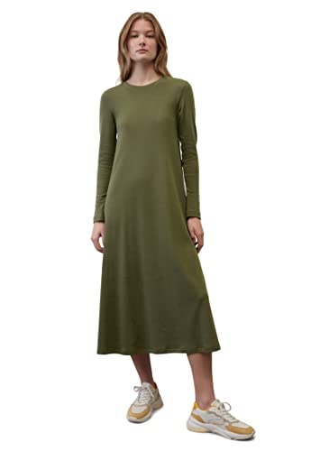 Marc O'Polo Damen 302305659085 Jersey Dress, (477 wild olive), M von Marc O'Polo