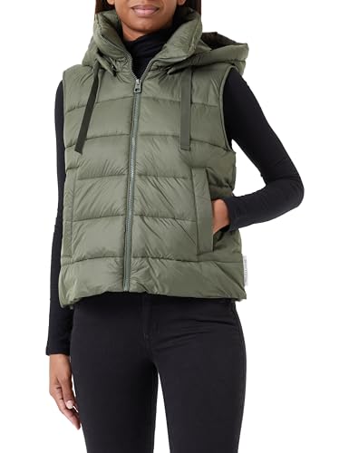 Marc O'Polo Damen 308085172003_454_32 WOVEN OUTDOOR VESTS, olive crop, 32 EU von Marc O'Polo