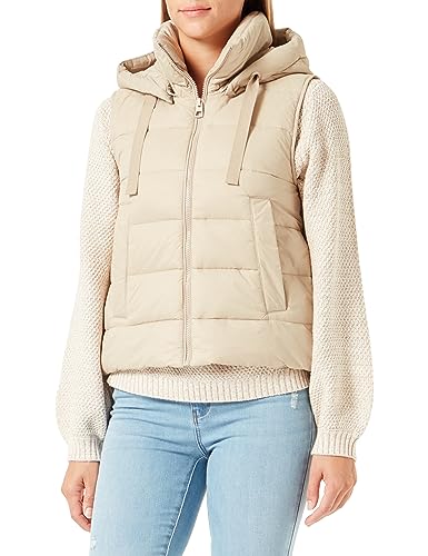 Marc O'Polo Damen 308085172003_737_34 WOVEN OUTDOOR VESTS, jonesboro cream, 34 EU von Marc O'Polo