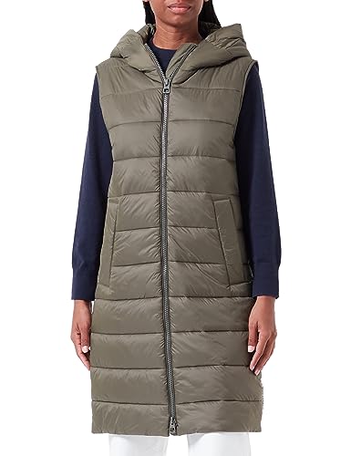 Marc O'Polo Damen 308085172117_454_34 WOVEN OUTDOOR VESTS, olive crop, 34 EU von Marc O'Polo