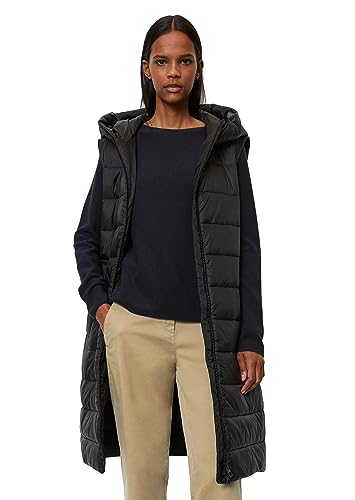 Marc O'Polo Damen 308085172117_990_44 WOVEN OUTDOOR VESTS, Schwarz, 44 EU von Marc O'Polo