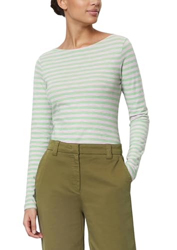 Marc O'Polo Damen 402219652597 T-Shirt, Multi/Pure Mint, XXS von Marc O'Polo