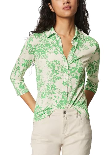 Marc O'Polo Damen 402226452401 T-Shirt, Multi/Grass Green, Medium von Marc O'Polo