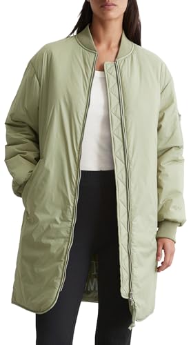 Marc OߴPolo Denim Damen Übergangsjacke mit Strickkragen Long-Blouson, Schwarz (Dark Earth), M Marc OߴPolo Denim Damen Übergangsjacke mit Strickkragen Long-Blouson, Schwarz (Dark Earth), M von Marc O'Polo