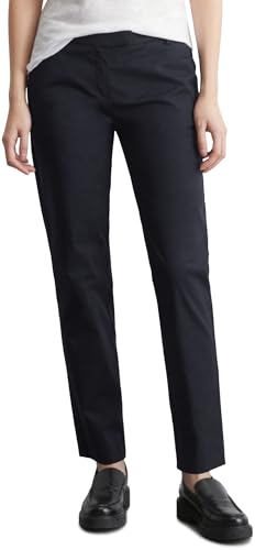 Marc O'Polo Damen Chinohose mit Stretch-Anteil Slim Fit, Blau (Thunder Blue), 32 von Marc O'Polo