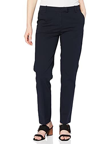 Marc O'Polo Damen Chinohose mit Stretch-Anteil Slim Fit, Blau (Thunder Blue), 38 von Marc O'Polo