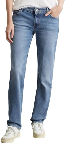 Marc O'Polo Damen Jeanshose mit Stretch-Anteil Straight Fit, Blau (Sustainable Clean Blue Wash), W25/L30 von Marc O'Polo