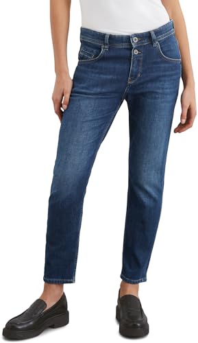 Marc O'Polo Damen Jeanshose mit Stretch-Anteil Boyfriend Fit, Blau (Cashmere Dark Blue Wash), W29/L30 von Marc O'Polo