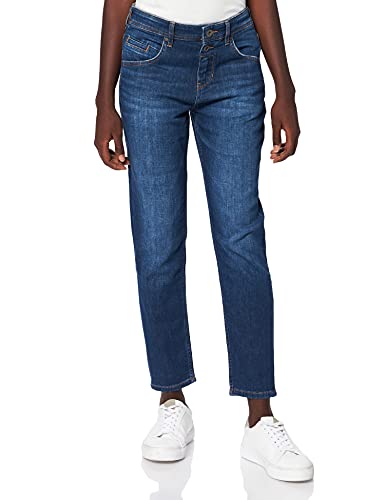 Marc O'Polo Damen Jeanshose mit Stretch-Anteil Boyfriend Fit, Blau (Cashmere Dark Blue Wash), W31/L34 von Marc O'Polo
