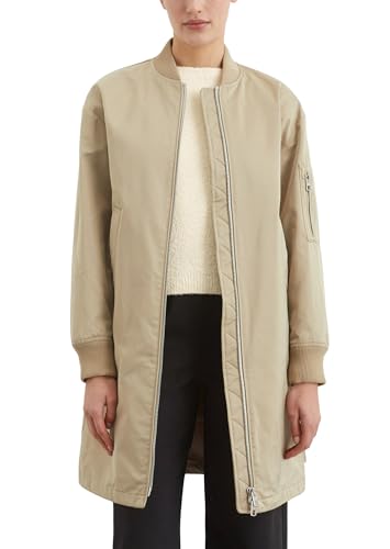 Marc O'Polo Damen Blouson lang wasserabweisend, Beige (Dusty Sand), 40 von Marc O'Polo
