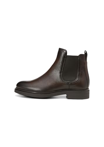 Marc OߴPolo Damen Chelsea Boots aus Leder mit elastischen Einsätzen, Braun (Dark Brown), 37 von Marc O'Polo