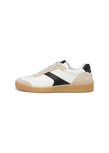 Marc OߴPolo Damen Sneaker flach aus Leder Low Top, Mehrfarbig (White/Black), 41 Marc OߴPolo Damen Sneaker flach aus Leder Low Top, Mehrfarbig (White/Black), 41 von Marc O'Polo