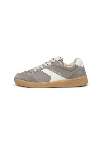 Marc OߴPolo Damen Sneaker flach mit Schnürsenkeln Freizeit, Grau (Basalt Grey/Offwhite), 37 von Marc O'Polo