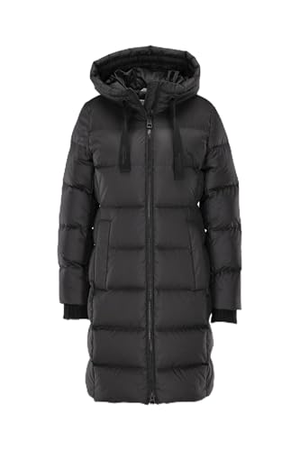 Marc O'Polo Damen Daunenmantel mit Kapuze wasserabweisend, Schwarz (Black), 36 von Marc O'Polo
