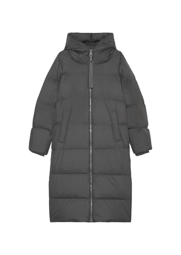 Marc O'Polo Damen Daunenmantel mit Stehkragen wasserabweisend, Grau (Light Graphite), 42 von Marc O'Polo
