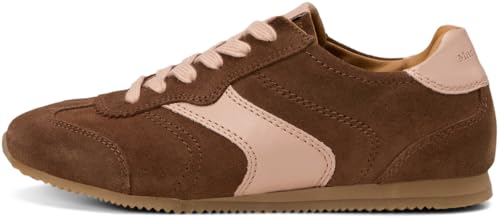 Marc OߴPolo Damen Sneaker flach aus Veloursleder mit Bio-Baumwollschnürsenkeln, Blau (Dark Muted Earth/Pastel Rose), 38 Marc OߴPolo Damen Sneaker flach aus Veloursleder mit Bio-Baumwollschnürsenkeln, Blau (Dark Muted Earth/Pastel Rose), 38 von Marc O'Polo