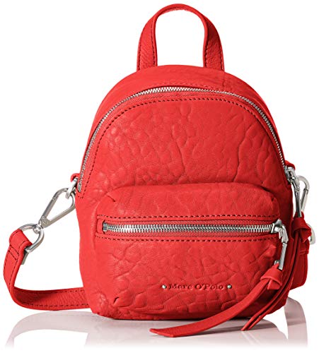 Marc O'Polo Damen Fine Rucksack Rot (Lipstick Red) von Marc O'Polo