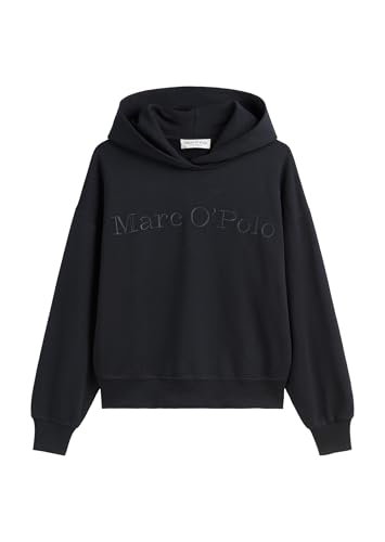 Marc O'Polo Damen Hoodie aus Bio-Baumwolle Relaxed Fit, Blau (Deep Night Blue), M von Marc O'Polo