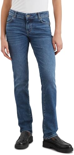 Marc O'Polo Damen Jeanshose mit Stretch-Anteil Straight Fit, Blau (Authentic Mid Blue Wash), W26/L34 von Marc O'Polo
