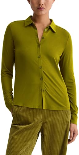 Marc OߴPolo Damen Jerseybluse mit Kentkragen Regular Fit von Marc O'Polo