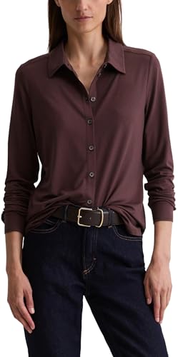 Marc OߴPolo Damen Jerseybluse mit Kentkragen Regular Fit von Marc O'Polo