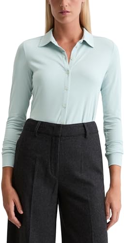 Marc OߴPolo Damen Jerseybluse mit Kentkragen Regular Fit von Marc O'Polo