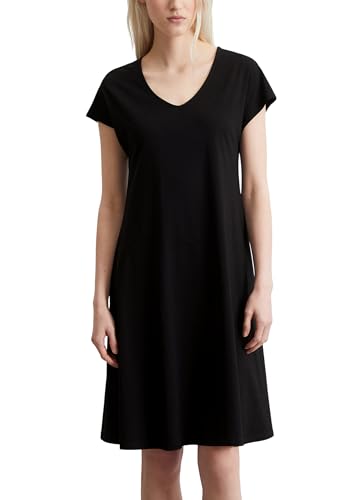 Marc O'Polo Damen Jerseykleid mit Stretch-Anteil Knielang, Schwarz (Black), S von Marc O'Polo