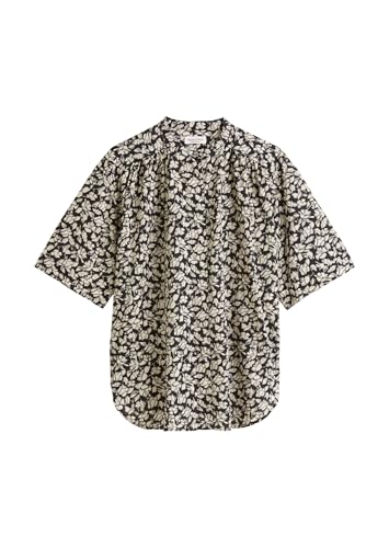 Marc O'Polo Damen Kurzarmbluse mit Allover-Print leicht, Mehrfarbig (Multi), 36 von Marc O'Polo