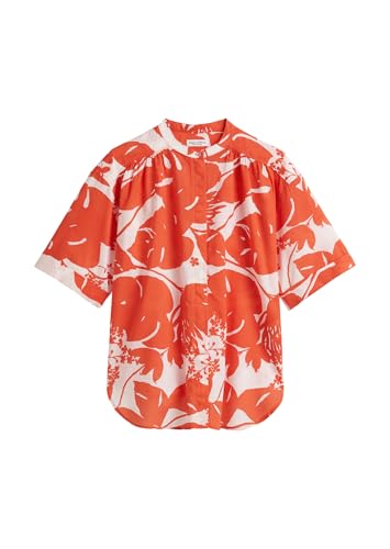 Marc O'Polo Damen Kurzarmbluse mit Allover-Print leicht, Mehrfarbig (Multi), 42 von Marc O'Polo