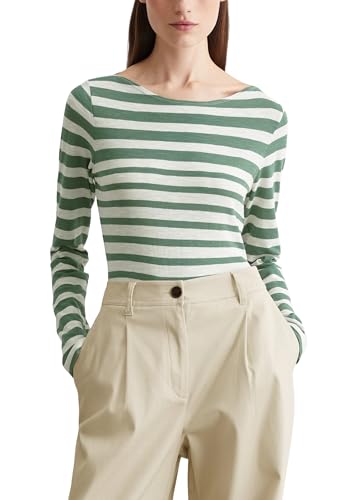 Marc O'Polo Damen Langarmshirt aus Bio-Baumwolle gestreift, Mehrfarbig (Multi), XXL von Marc O'Polo