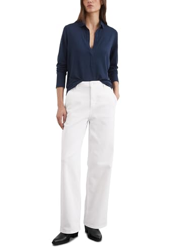 Marc O'Polo Damen Langarmshirt mit Stretch-Anteil elegant, Blau (Cloudless Night), L von Marc O'Polo