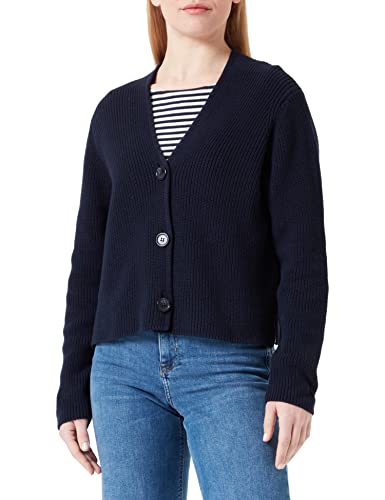 Marc O'Polo Damen Long Sleeve Cardigan Sweater, Blau, XXL EU von Marc O'Polo