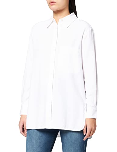 Marc O'Polo Damen M08123942089 Bluse, Weiß, 38 von Marc O'Polo