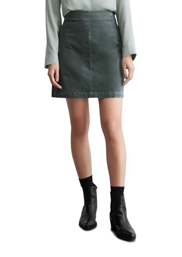 Marc O'Polo Damen Minirock aus Samt A-Linie, Grün (Deep Emerald), 40 von Marc O'Polo