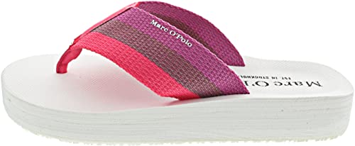 Marc O'Polo Damen Mod. Dorine 3D Flipflop, Fuchsia Combi, 36 EU von Marc O'Polo