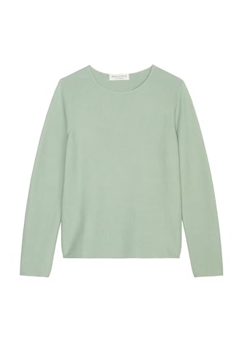 Marc O'Polo Damen Pullover aus Bio-Baumwolle Slim Fit, Grün (Dusty Mint), L von Marc O'Polo