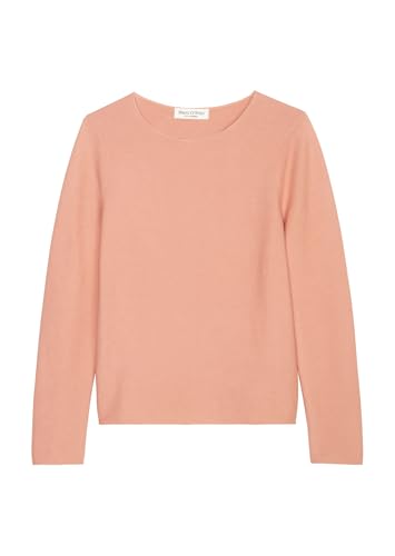Marc O'Polo Damen Pullover mit U-Boot-Ausschnitt Slim Fit, Rosa (Mellow Peach), XS von Marc O'Polo