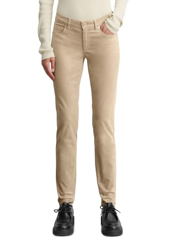 Marc O'Polo Damen Samthose mit Stretch-Anteil Slim Fit, Beige (Blushed Camel), W32/L32 von Marc O'Polo