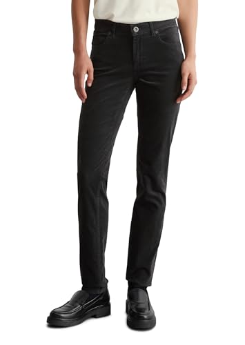 Marc O'Polo Damen Samthose mit Stretch-Anteil Slim Fit, Grau (Dark Graphite), W34/L32 von Marc O'Polo