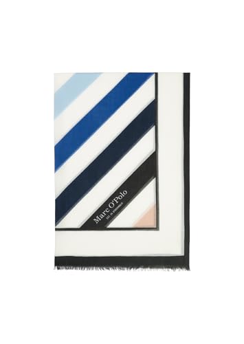 Marc O'Polo Damen Schal mit Allover-Print leicht, Mehrfarbig (Multi/Creamy White), One Size von Marc O'Polo