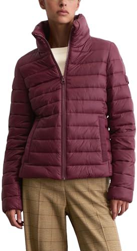 Marc OߴPolo Damen Steppjacke mit Stehkragen leicht, Rot (Aubergine Red), 34 von Marc O'Polo