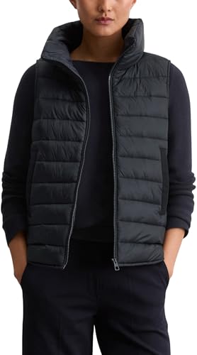 Marc OߴPolo Damen Steppweste mit Stehkragen leicht, Blau (Deep Night Blue), 40 von Marc O'Polo