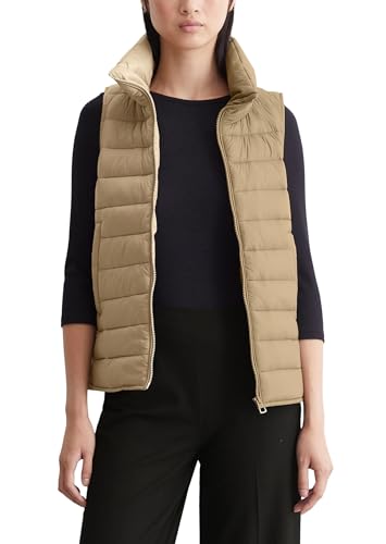 Marc O'Polo Damen Steppweste wasserabweisend leicht, Beige (Soft Mocca), 36 von Marc O'Polo